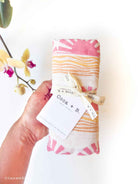 Pink Sun + Wave Swaddle - Coca + B.