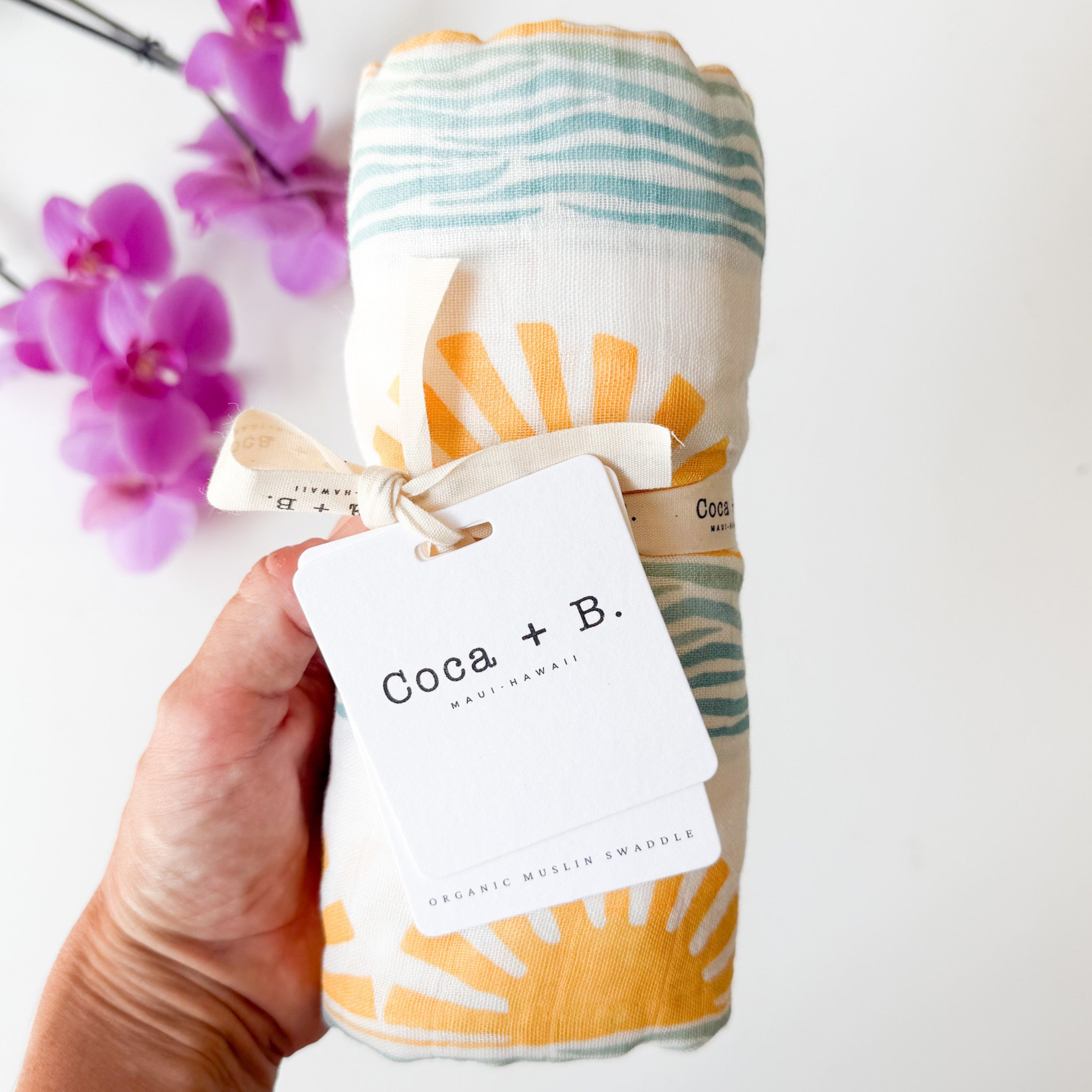 here comes the son theme baby swaddle 