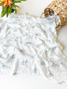 wave ocean surfer print baby swaddle swapped